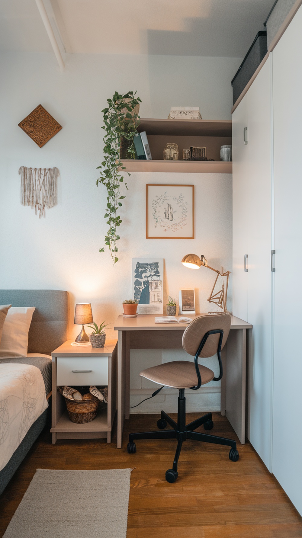 15 Creative Decor Ideas for Small Bedrooms - George's inspirations